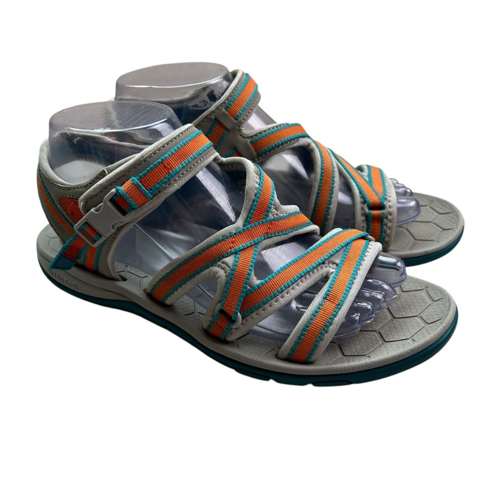Simms Orange and Teal Women's Sandals